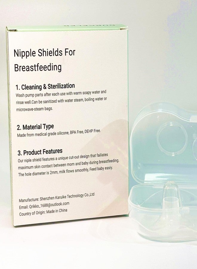 Durceler 2 Piece Nipple Shields for Breastfeeding, Contact Nipple Shields for Breastfeeding, Accessories Made by Durceler, Include Carry Case, BPA Free, 2PCS - Image 3